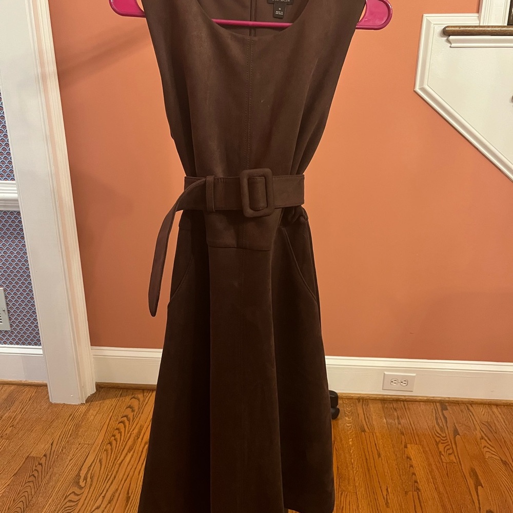 Ann Taylor Brown A-Line Midi Dress